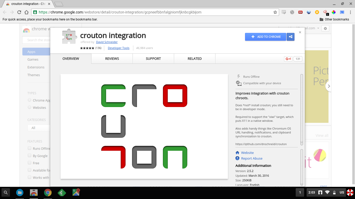 crouton chromeos